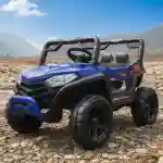 Dečiji quad na akumulator Delfino 5588 plavi na terenu