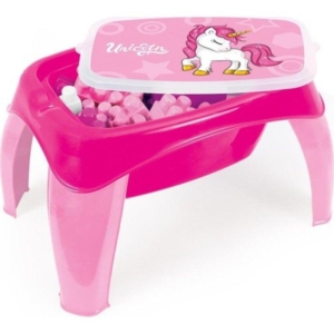 Sto sa kockama Unicorn 025982 sto sa kockama unicorn za decu u šarenim bojama detalj