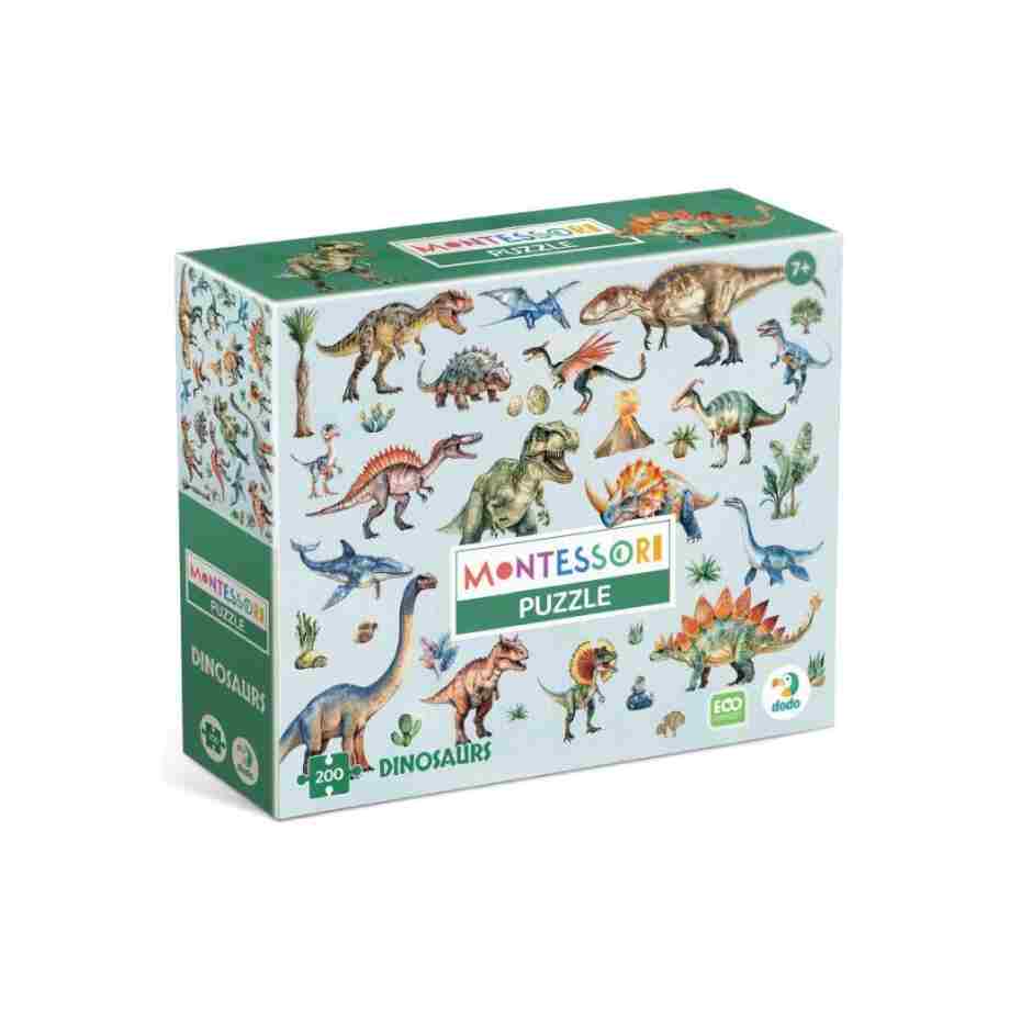 puzzle montesori dinosaurus edukativna igračka za decu