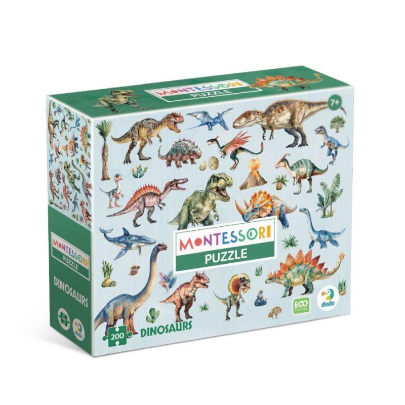puzzle montesori dinosaurus edukativna igračka za decu