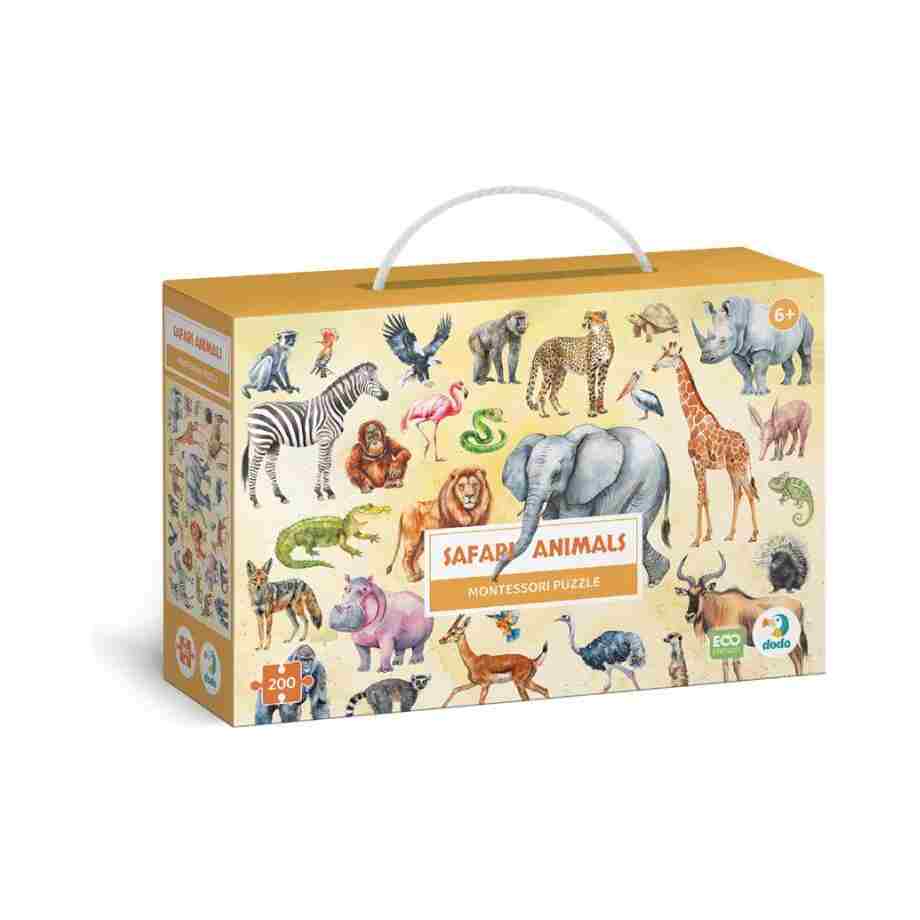 puzzle montesori safari drvena igračka za decu