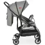 kolica za bebe london grey cangaroo sa aluminijumskim ramom i lanenom tkaninom u sivom tonu