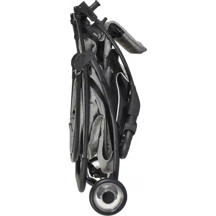 kolica za bebe london grey cangaroo sa aluminijumskim ramom i lanenom tkaninom u sivom tonu