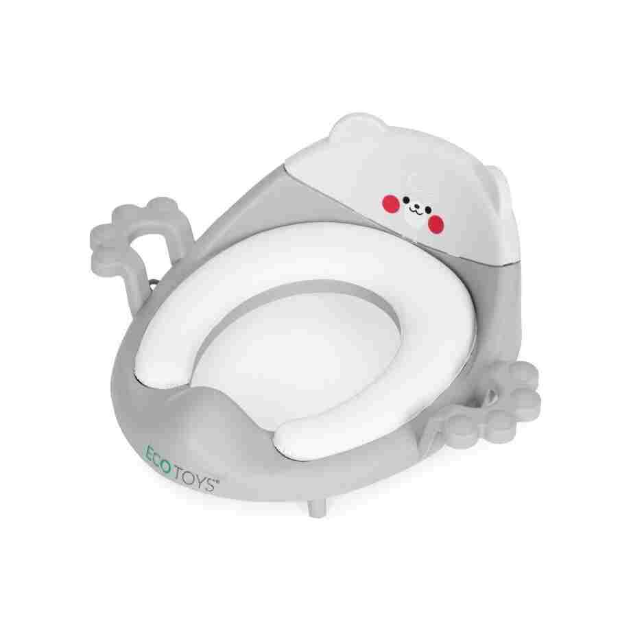 adapter za wc šolju sa rukohvatima siva boja detalj