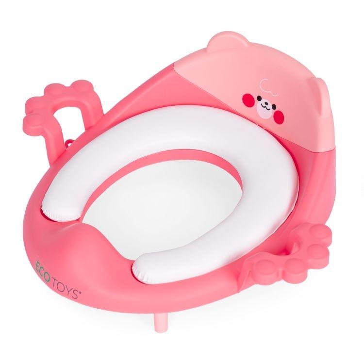 adapter za wc šolju sa rukohvatima pink ecotoys bliži prikaz