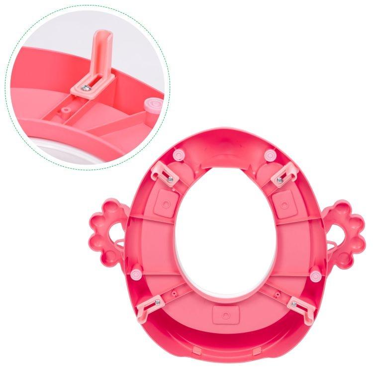 adapter za wc šolju sa rukohvatima pink ecotoys zadnja strana