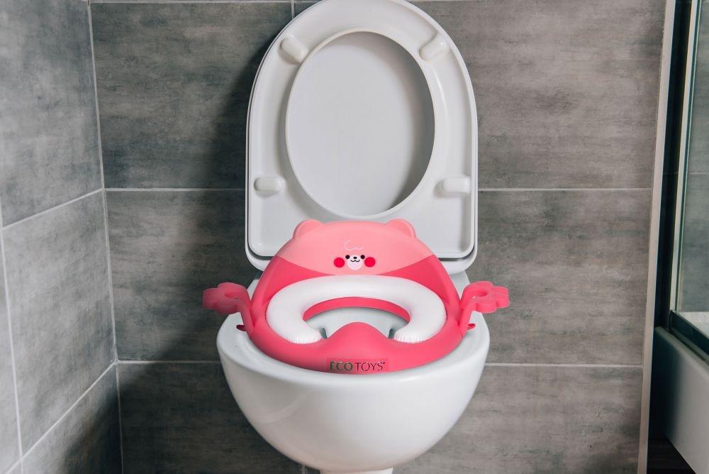 Adapter za wc šolju sa rukohvatima, Pink, ECOTOYS adapter za wc šolju sa rukohvatima pink ecotoys detalj