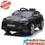 audi e-tron sportback crni auto na akumulator za decu
