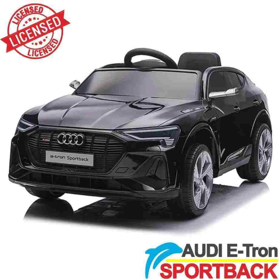 audi-e-tron-sportback-blck audi e-tron sportback crni auto na akumulator za decu