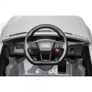 Audi RS6 - Licencirani auto na akumulator - Meke gume + kožno sedište - Beli - Slika 4