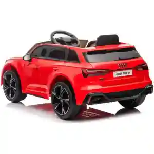 Audi RS6 - Licencirani auto na akumulator - Meke gume + kožno sedište - Crveni audi rs6 licencirani auto na akumulator crveni meke gume kožno sedište delfino