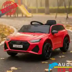 Audi RS6 - Licencirani auto na akumulator - Meke gume + kožno sedište - Crveni audi rs6 licencirani auto na akumulator crveni meke gume kožno sedište delfino