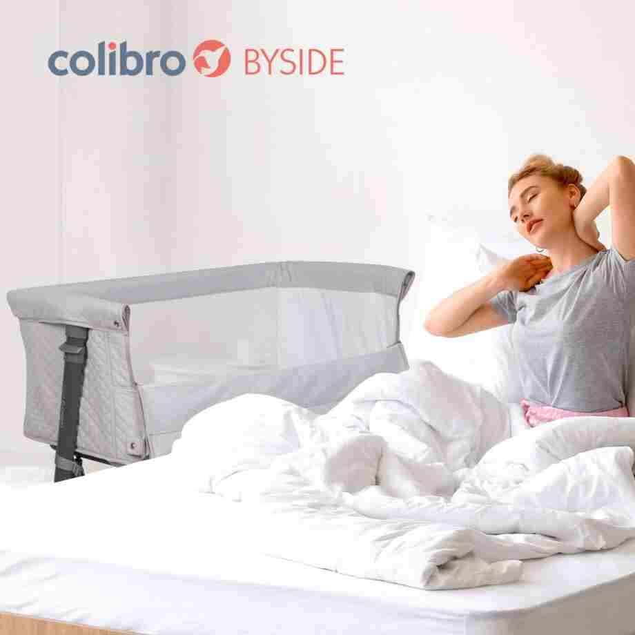prenosiva kolevka za bebe byside cloud u beloj boji zadnja strana