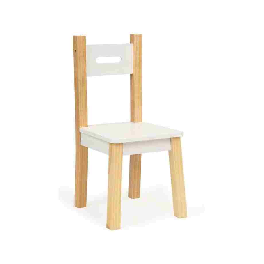 dečiji set sto+2 stolice od punog bora detalj
