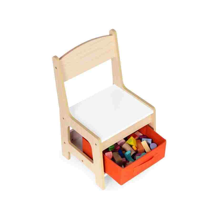 dečiji set sto i 2 stolice sa tablom za pisanje wood ecotoys prirodni ton drveta tekstura materijala