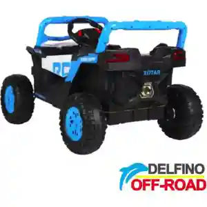 Quad na akumulator 12V Delfino 1588 plavi – sedište i volan