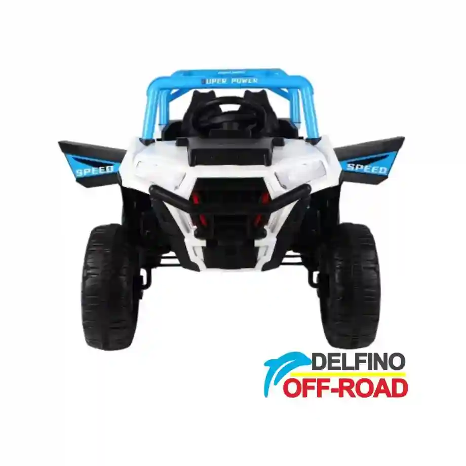 Quad na akumulator Delfino Off-Road 1900 Plavi Dečiji quad Delfino 1900 plavi – prednji izgled