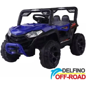 Quad na akumulator Delfino Off-Road 5588 Plavi Delfino 5588 plavi dečiji quad na akumulator – prednji izgled