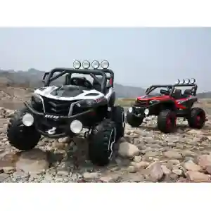 Dečiji dvosed quad Delfino 819 crveni – bočni izgled