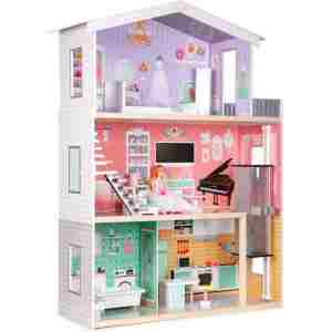 drvena kućica za lutke sa liftom ECOTOYS Candy Residence detalj