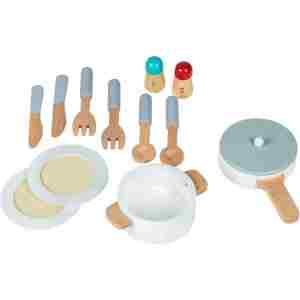 DRVENA KUHINJA XXL + cooking accessories drvena kuhinja XXL bela i braon za decu bliži prikaz