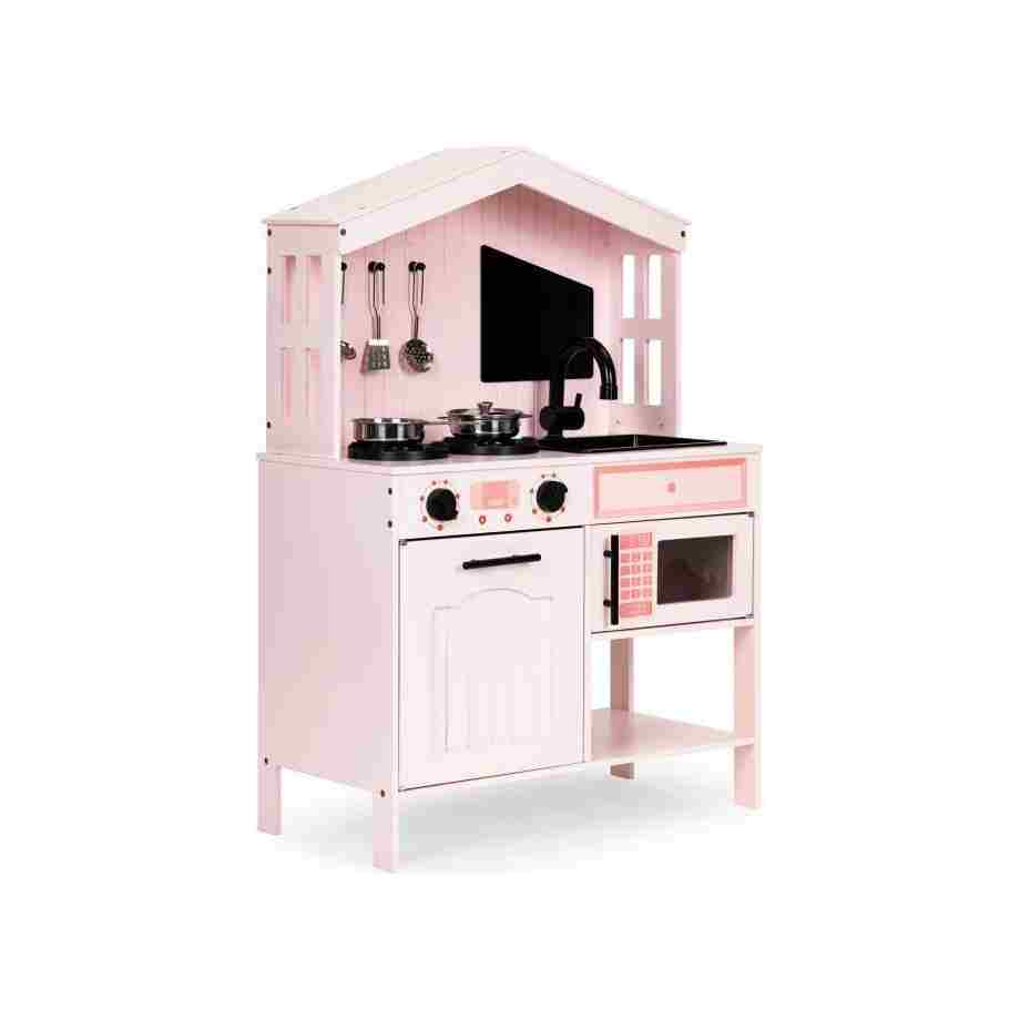 drvena kuhinja za decu sa rernom mikrotalasnom i dodacima