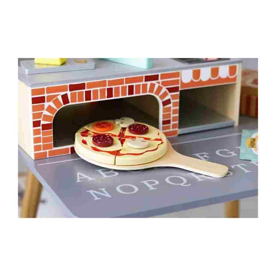 DRVENA PEĆNICA ZA PIZZU drvena pećnica za pizzu drvena igračka detalj
