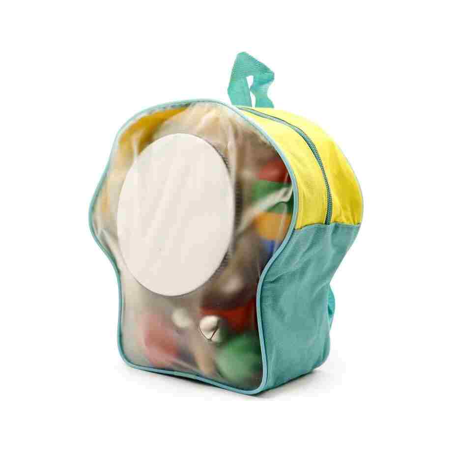 drveni muzicki instrumenti za decu set od 10 komada sa rancem13576