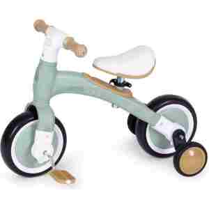 balans bicikl sa pedalama u zelenoj boji za uzrast od 3 godine