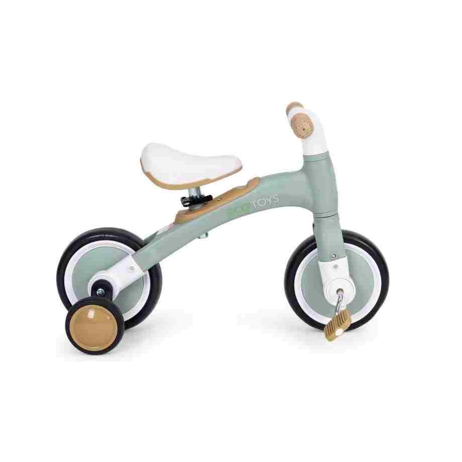 balans bicikl sa pedalama u zelenoj boji za uzrast od 3 godine bliži prikaz