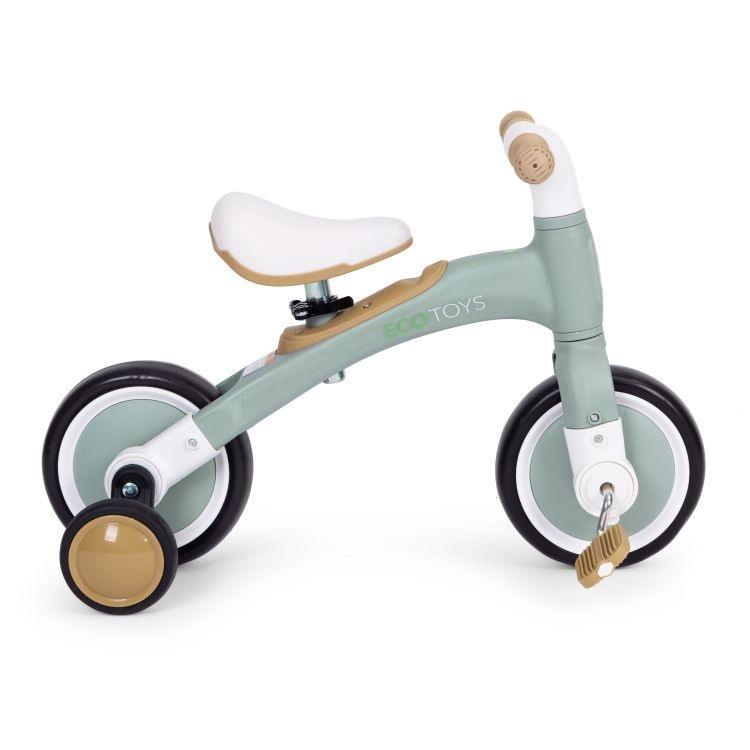 balans bicikl sa pedalama u zelenoj boji za uzrast od 3 godine bliži prikaz