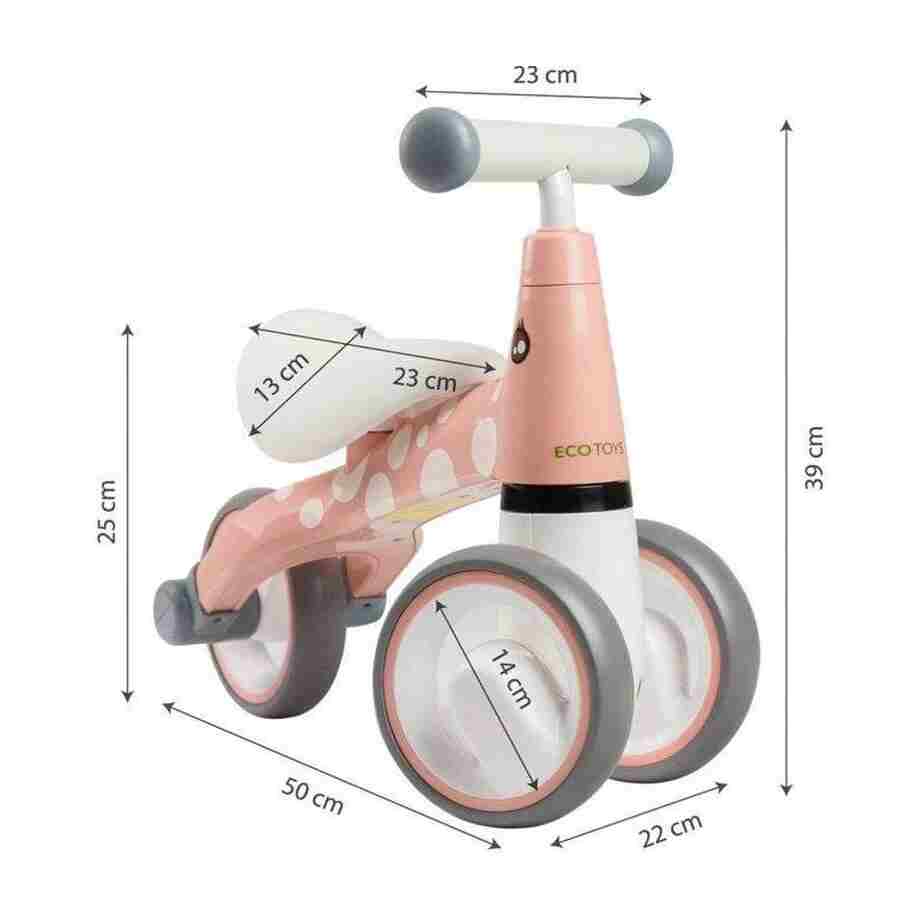 bicikl guralica flamingo ružičasta boja detalj