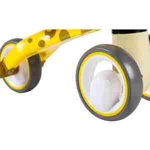 ECOTOYS BICIKL GURALICA ZIRAFA bicikl guralica ZIRAFA za decu žuta boja pogled sa strane