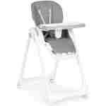 ecotoys stolica za hranjenje u tamno sivoj boji sa metalnim okvirom