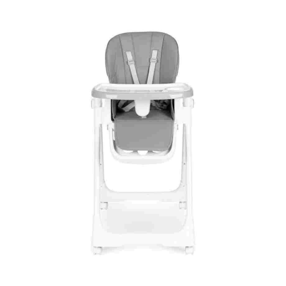 ecotoys stolica za hranjenje u tamno sivoj boji sa metalnim okvirom