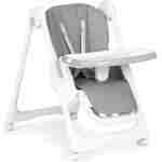 ecotoys stolica za hranjenje u tamno sivoj boji sa metalnim okvirom