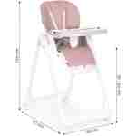ecotoys stolica za hranjenje pink boja za bebe