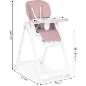 ECOTOYS STOLICA ZA HRANJENJE - PINK ecotoys stolica za hranjenje pink boja za bebe