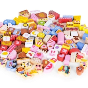 edukativne drvene kocke set candy city 116 kom drvene igračke zadnja strana