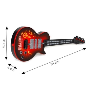 Električna gitara za decu sa melodijama red električna gitara za decu sa melodijama red pogled sa strane