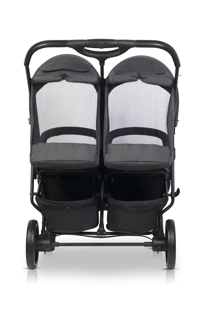 kolica za blizance euro-cart doblo iron crna zadnja strana