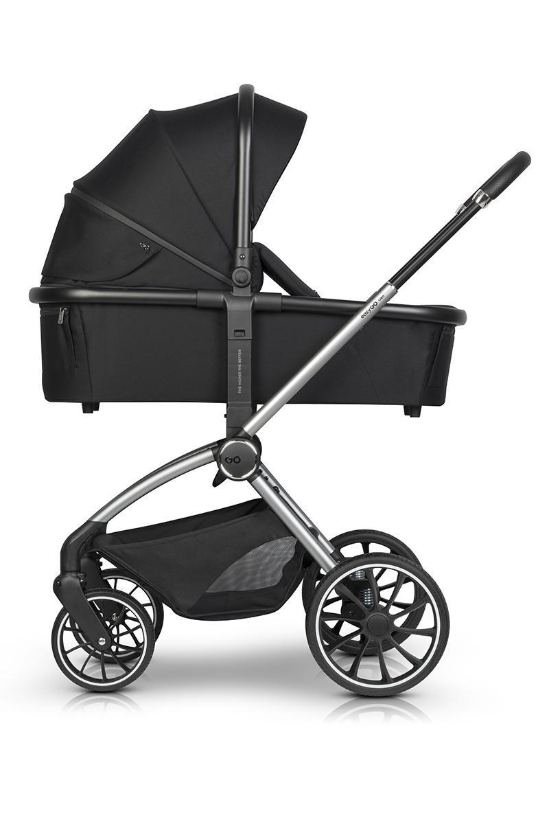 eurocart easy go giro kolica za bebe ebony black zadnja strana