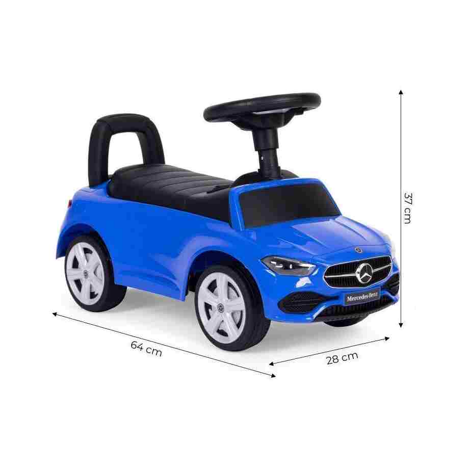 guralica mercedes c class plava za decu sa zvucima tekstura materijala