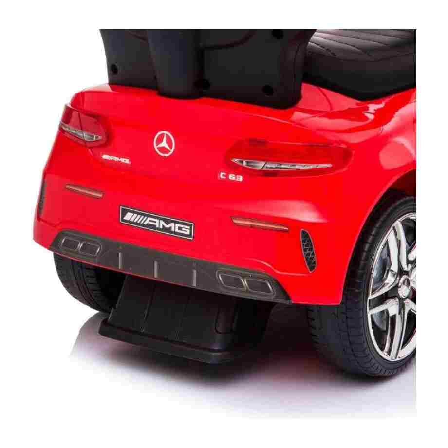 guralica za decu mercedes crveni sa ručkom zadnja strana