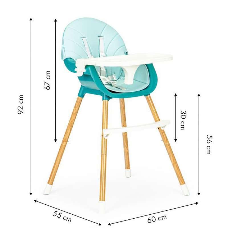 hranilica za bebe 2u1 eco blue plava boja detalj