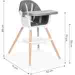 Hranilica za bebe 2u1 Gray ECOTOYS hranilica za bebe 2u1 gray ecotoys moderna siva boja tekstura materijala