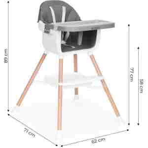 Hranilica za bebe 2u1 Gray ECOTOYS hranilica za bebe 2u1 gray ecotoys moderna siva boja tekstura materijala