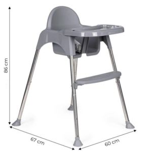 hranilica za bebe 2u1 sa postoljem gray ecotooys detalj