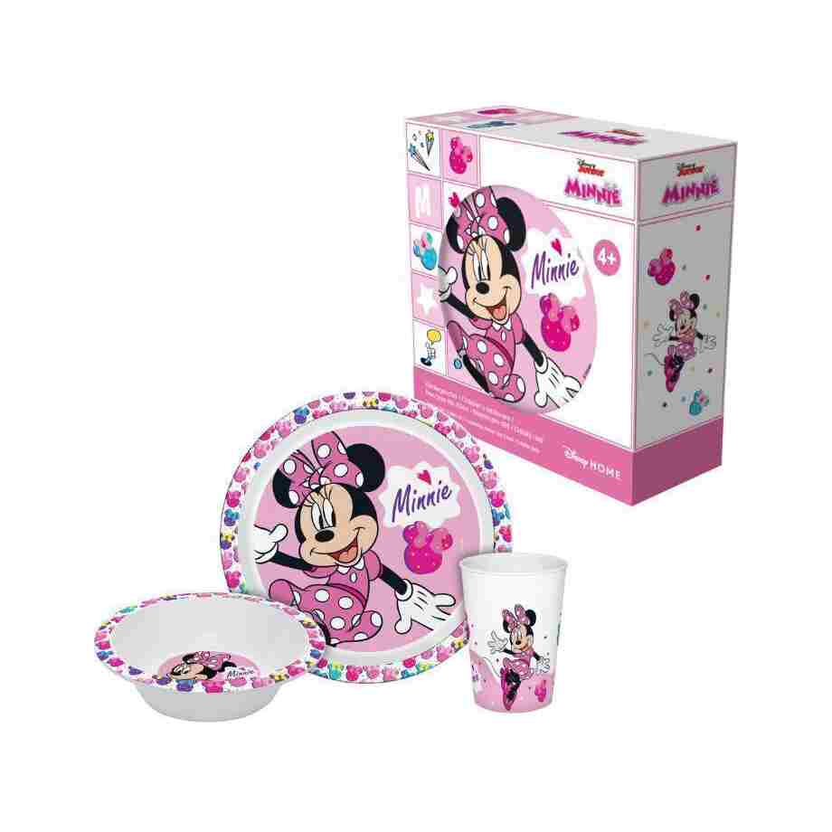 deci set za uzinu Minnie Mouse u roze boji