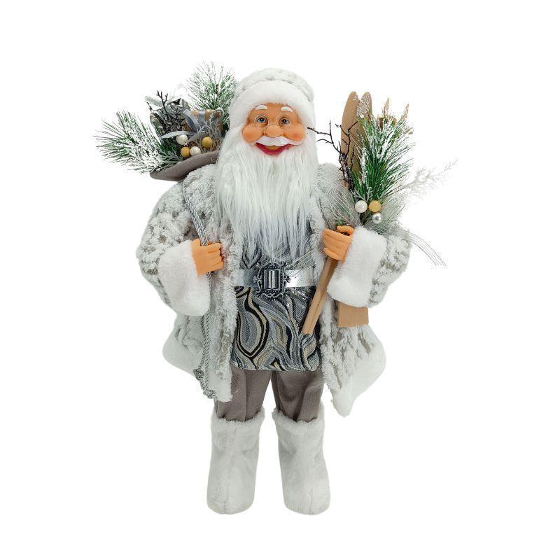 deda mraz 80cm beli novogodišnji dekor